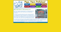 Desktop Screenshot of magicyearspreschool.com