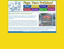 Tablet Screenshot of magicyearspreschool.com